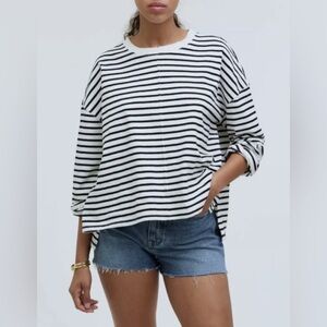 Madewell Easy Long-Sleeve Contrasting Rugby Shirt